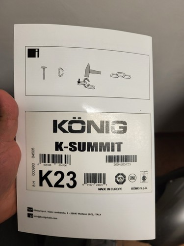 Konig catene neve summit - neve, k-summit